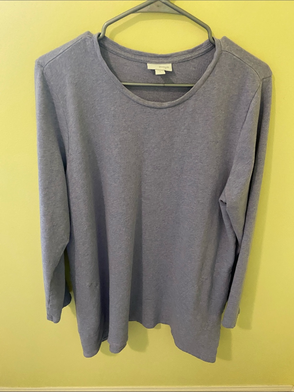 J. Jill Lavender Crewneck Pullover sweatshirt